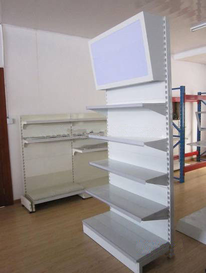 हार्डवेयर उपकरणों के लिए प्रदर्शनी लकड़ी प्रदर्शन खड़ा सफेद MDF